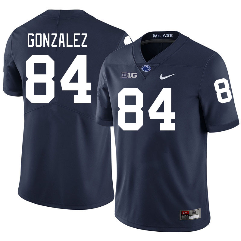 Men #84 Peter Gonzalez Penn State Nittany Lions College Football Jerseys Stitched-Navy